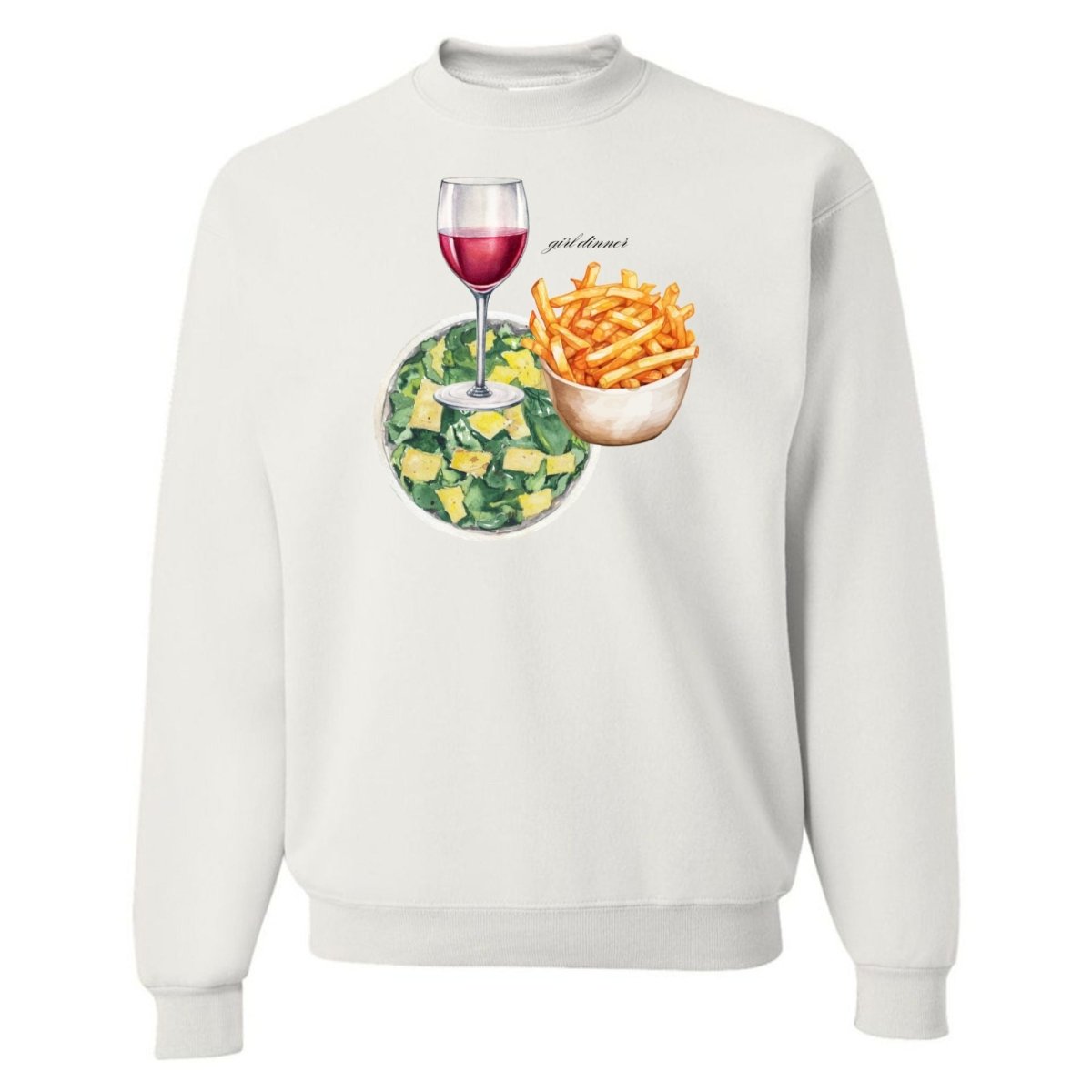 ‘Girl Dinner’ Crewneck Sweatshirt - United Monograms