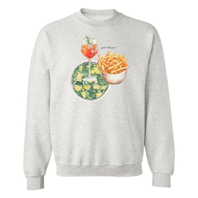 ‘Girl Dinner’ Crewneck Sweatshirt - United Monograms