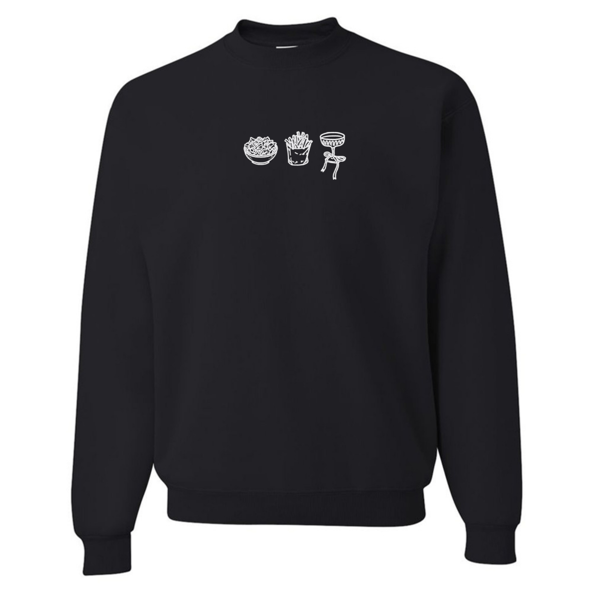 'Girl Dinner' Embroidered Crewneck Sweatshirt - United Monograms