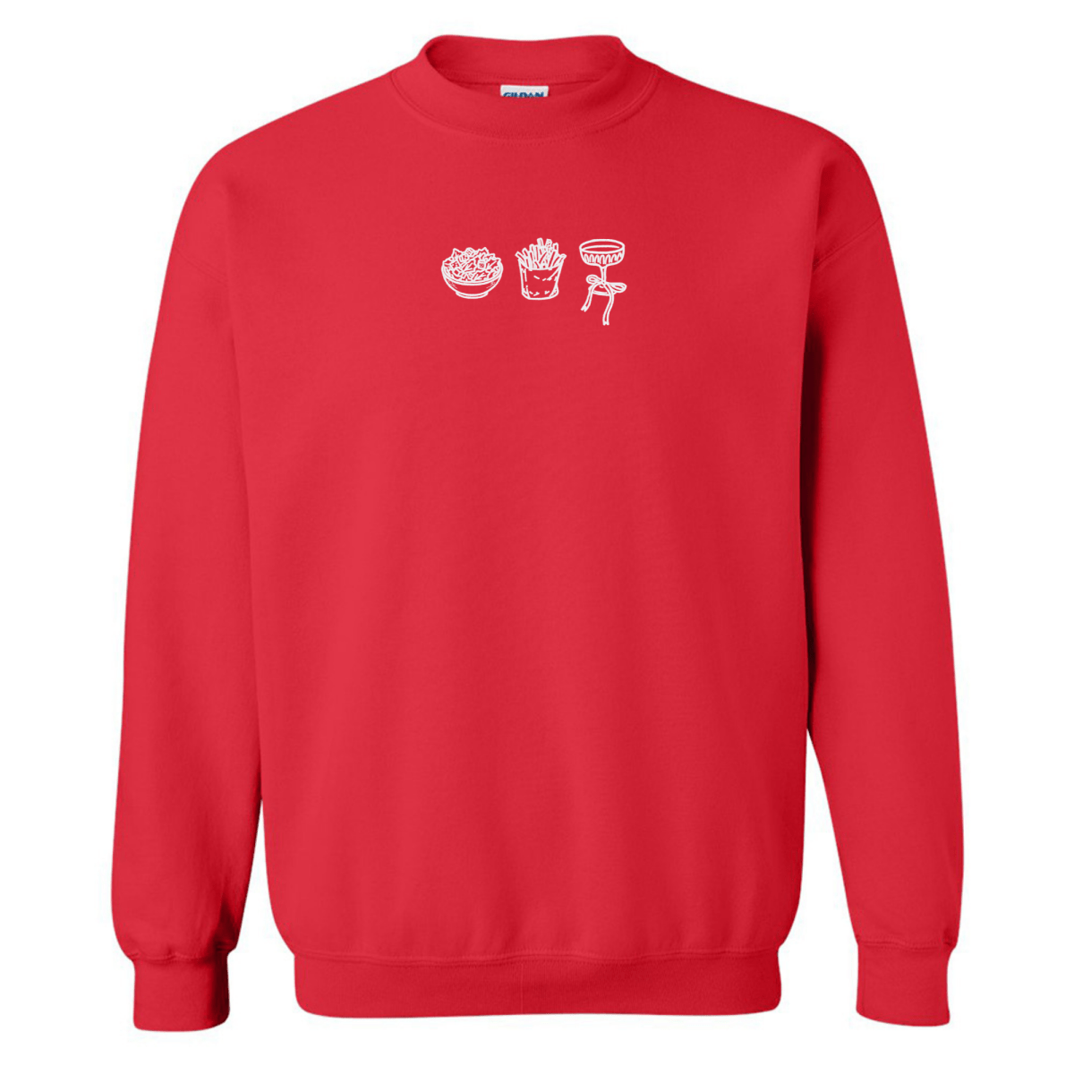 'Girl Dinner' Embroidered Crewneck Sweatshirt - United Monograms