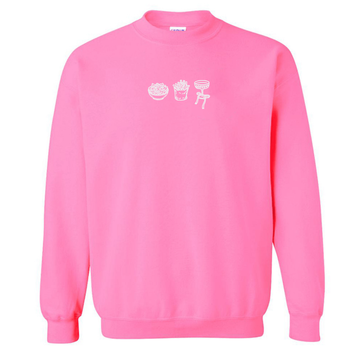 'Girl Dinner' Embroidered Crewneck Sweatshirt - United Monograms