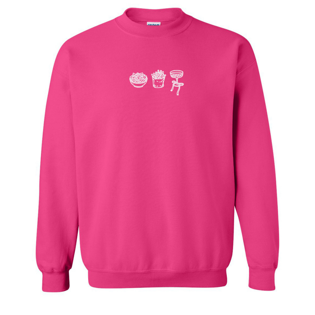 'Girl Dinner' Embroidered Crewneck Sweatshirt - United Monograms