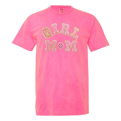 Girl Mom Letter Patch T-Shirt - United Monograms