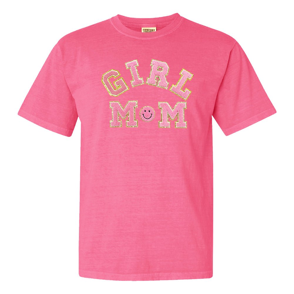 Girl Mom Letter Patch T-Shirt - United Monograms