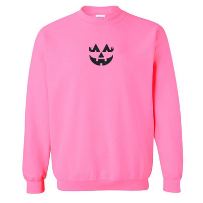 Glitter Embroidery 'Girly Jack - O - Lantern' Crewneck Sweatshirt - United Monograms