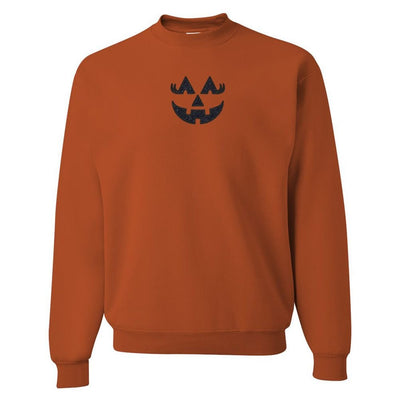 Glitter Embroidery 'Girly Jack - O - Lantern' Crewneck Sweatshirt - United Monograms