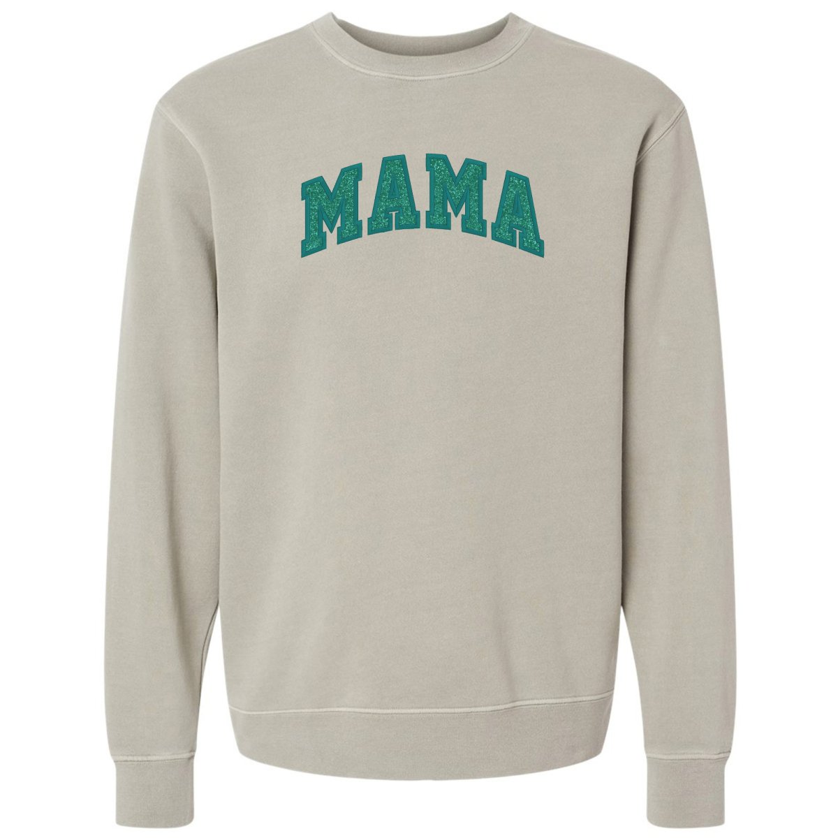 Glitter Embroidery ‘Mama’ Cozy Crew - United Monograms