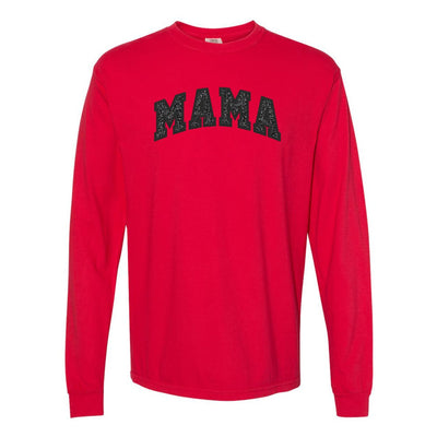 Glitter Embroidery ‘Mama’ Long Sleeve T-Shirt - United Monograms