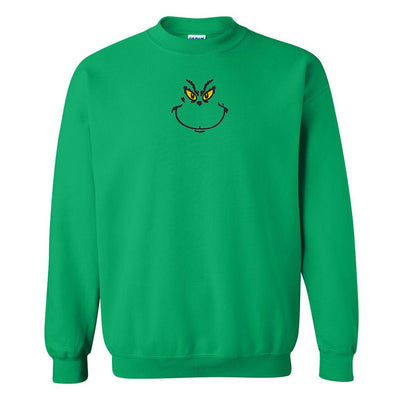 Grinch Embroidered Crewneck Sweatshirt - United Monograms