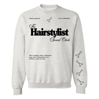 ‘Hairstylist Social Club' Crewneck Sweatshirt - United Monograms