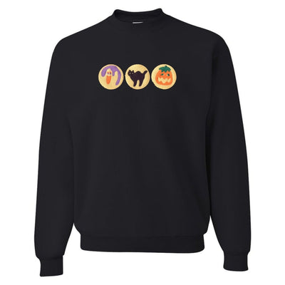 'Halloween Cookies' Embroidered Crewneck Sweatshirt - United Monograms