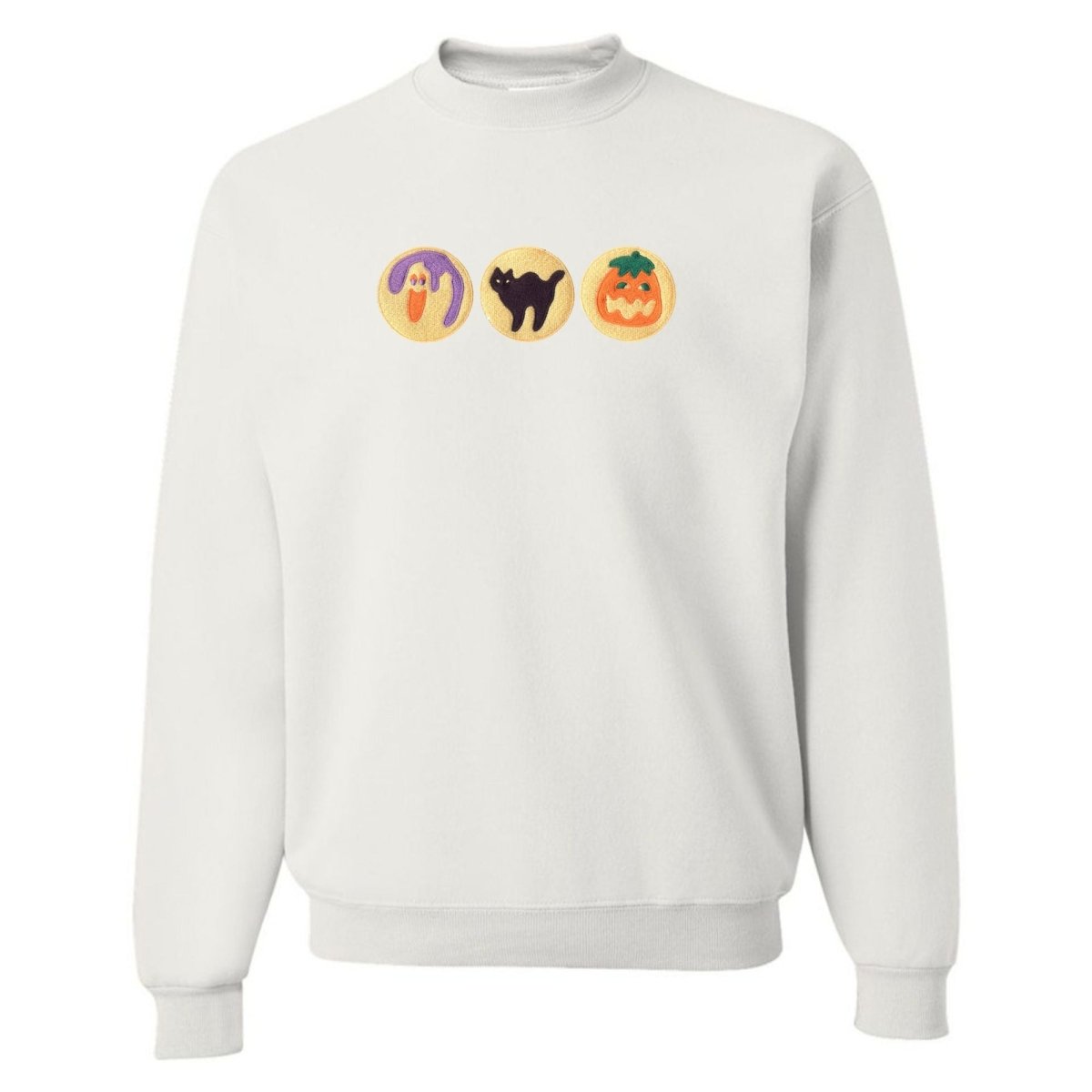 'Halloween Cookies' Embroidered Crewneck Sweatshirt - United Monograms