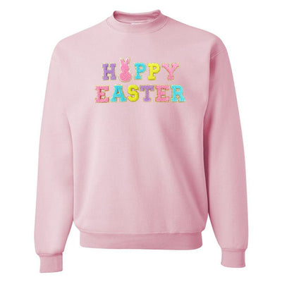 Happy Easter Letter Patch Crewneck Sweatshirt - United Monograms