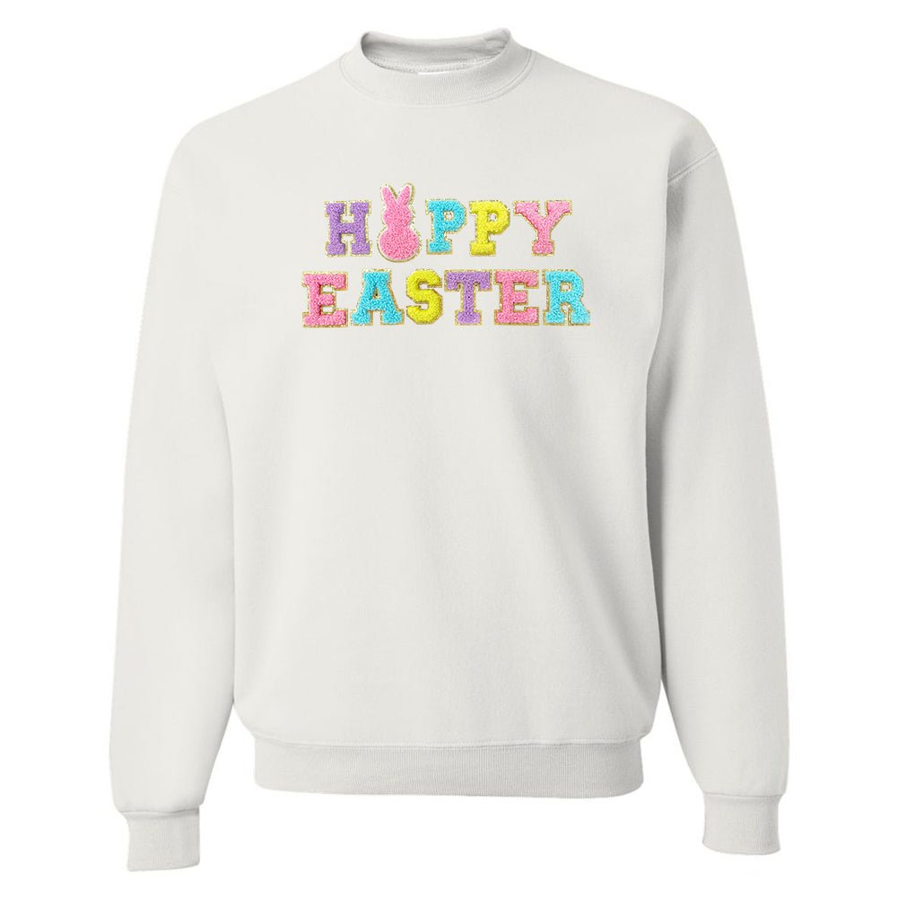 Happy Easter Letter Patch Crewneck Sweatshirt - United Monograms