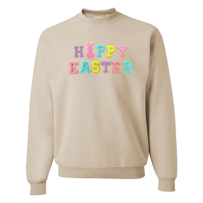 Happy Easter Letter Patch Crewneck Sweatshirt - United Monograms