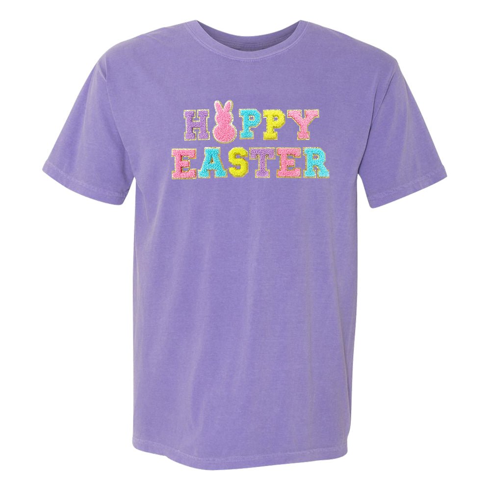 Happy Easter Letter Patch T-Shirt - United Monograms