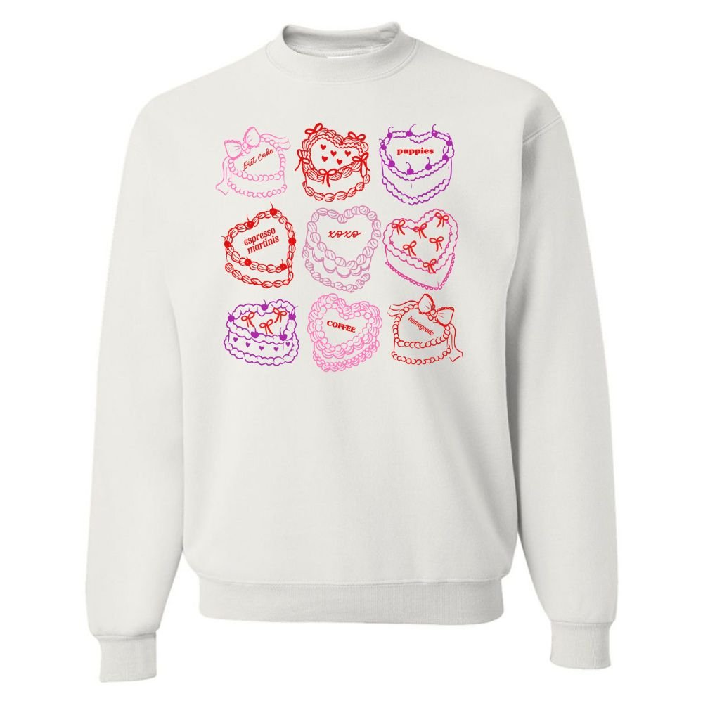 ‘Heart Cakes' Crewneck Sweatshirt - United Monograms