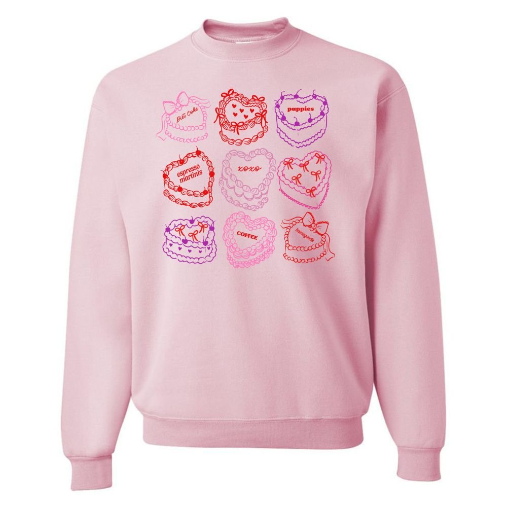 ‘Heart Cakes' Crewneck Sweatshirt - United Monograms