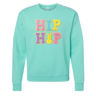 Hip Hop Letter Patch Crewneck Sweatshirt - United Monograms