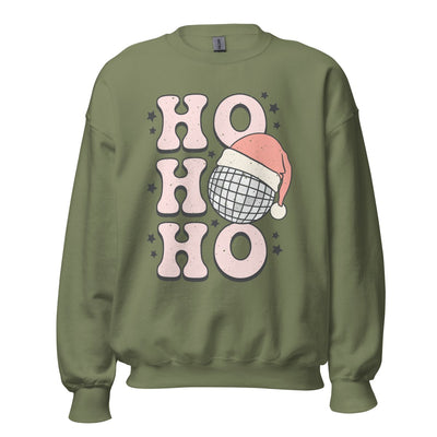 'Ho Ho Ho Disco' Crewneck Sweatshirt - United Monograms