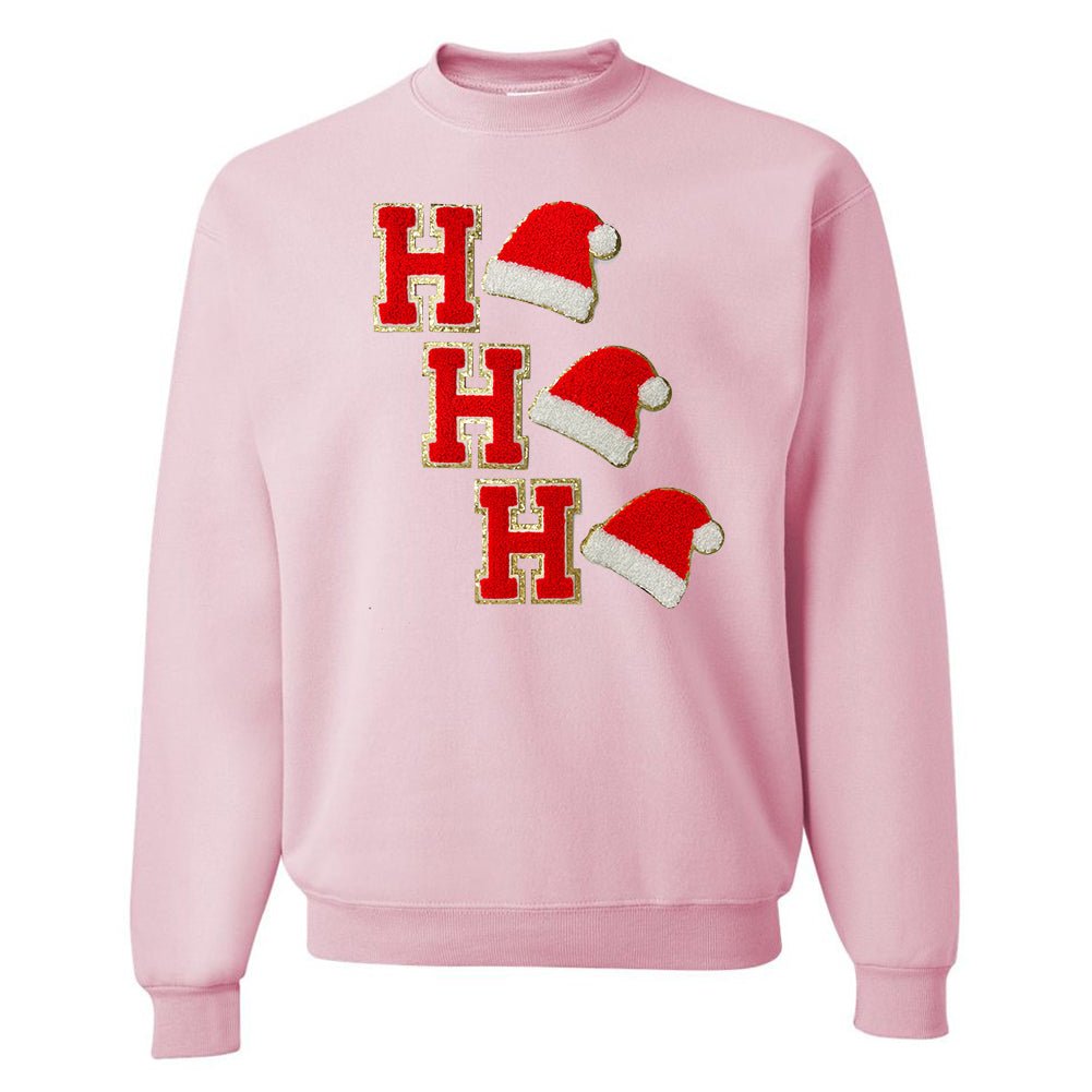 Ho Ho Ho Santa Letter Patch Crewneck Sweatshirt - United Monograms