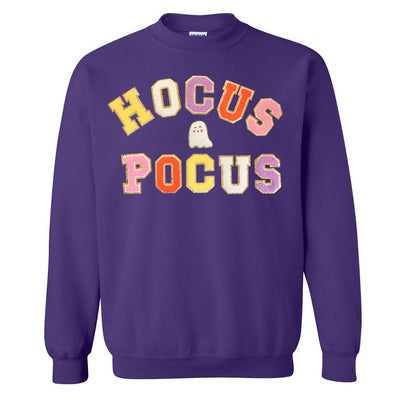 Hocus Pocus Letter Patch Crewneck Sweatshirt - United Monograms