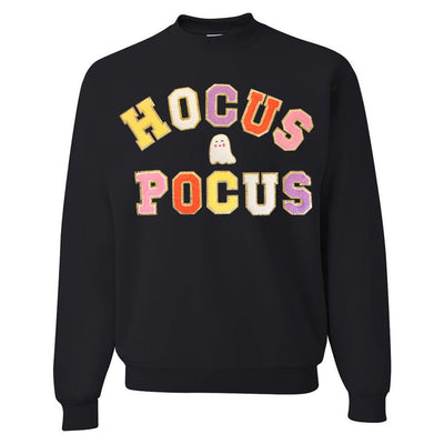 Hocus Pocus Letter Patch Crewneck Sweatshirt - United Monograms