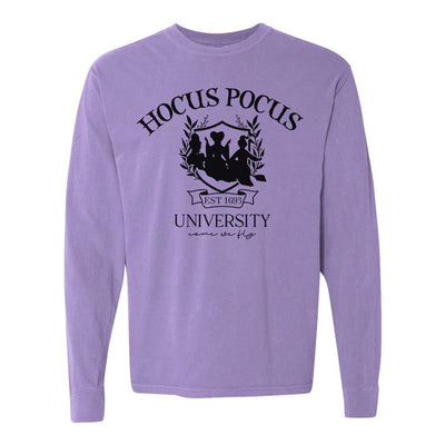 'Hocus Pocus University' Comfort Colors Long Sleeve T-Shirt - United Monograms