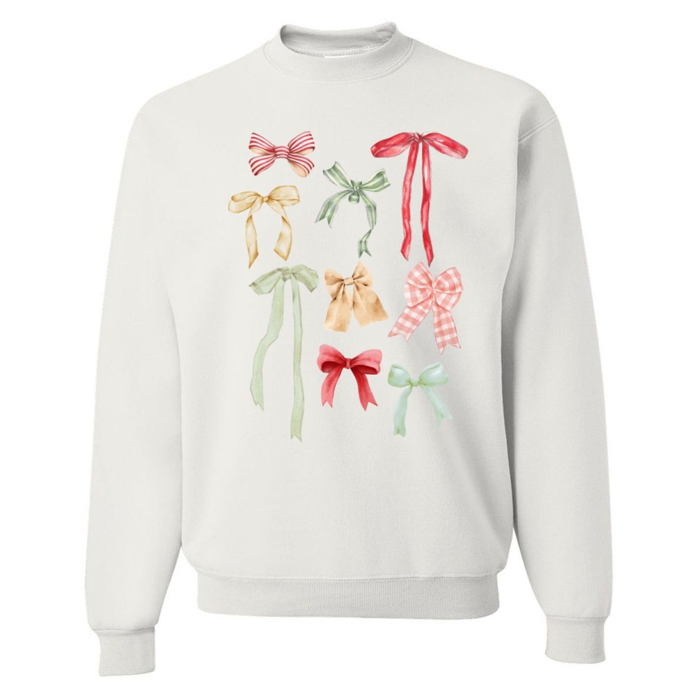 ‘Holiday Bow Show’ Crewneck Sweatshirt - United Monograms