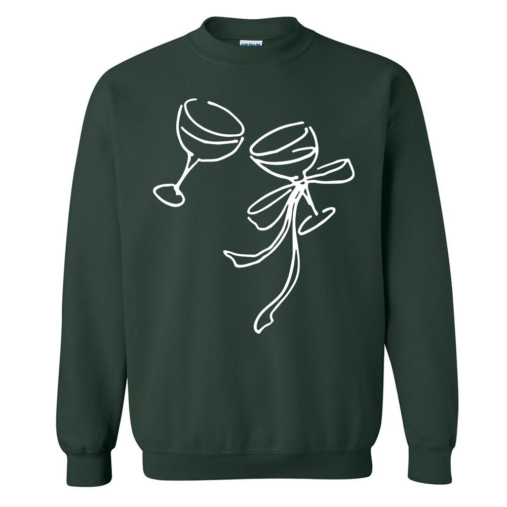 'Holiday Cheers' PUFF Crewneck Sweatshirt - United Monograms