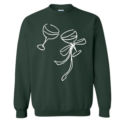 'Holiday Cheers' PUFF Crewneck Sweatshirt - United Monograms