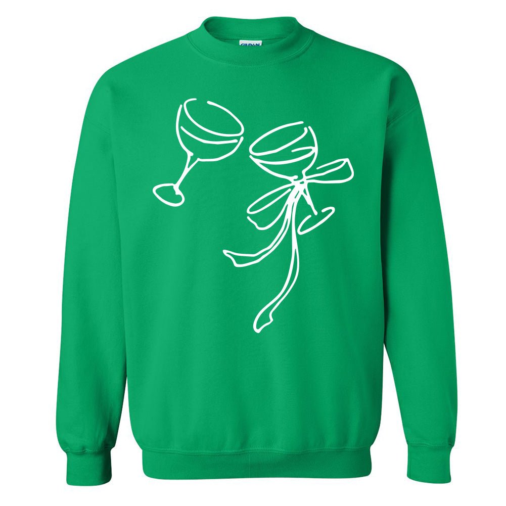 'Holiday Cheers' PUFF Crewneck Sweatshirt - United Monograms