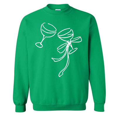 'Holiday Cheers' PUFF Crewneck Sweatshirt - United Monograms