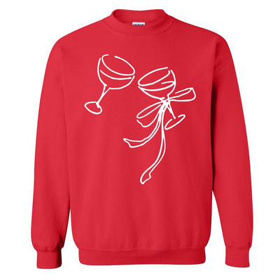 'Holiday Cheers' PUFF Crewneck Sweatshirt - United Monograms