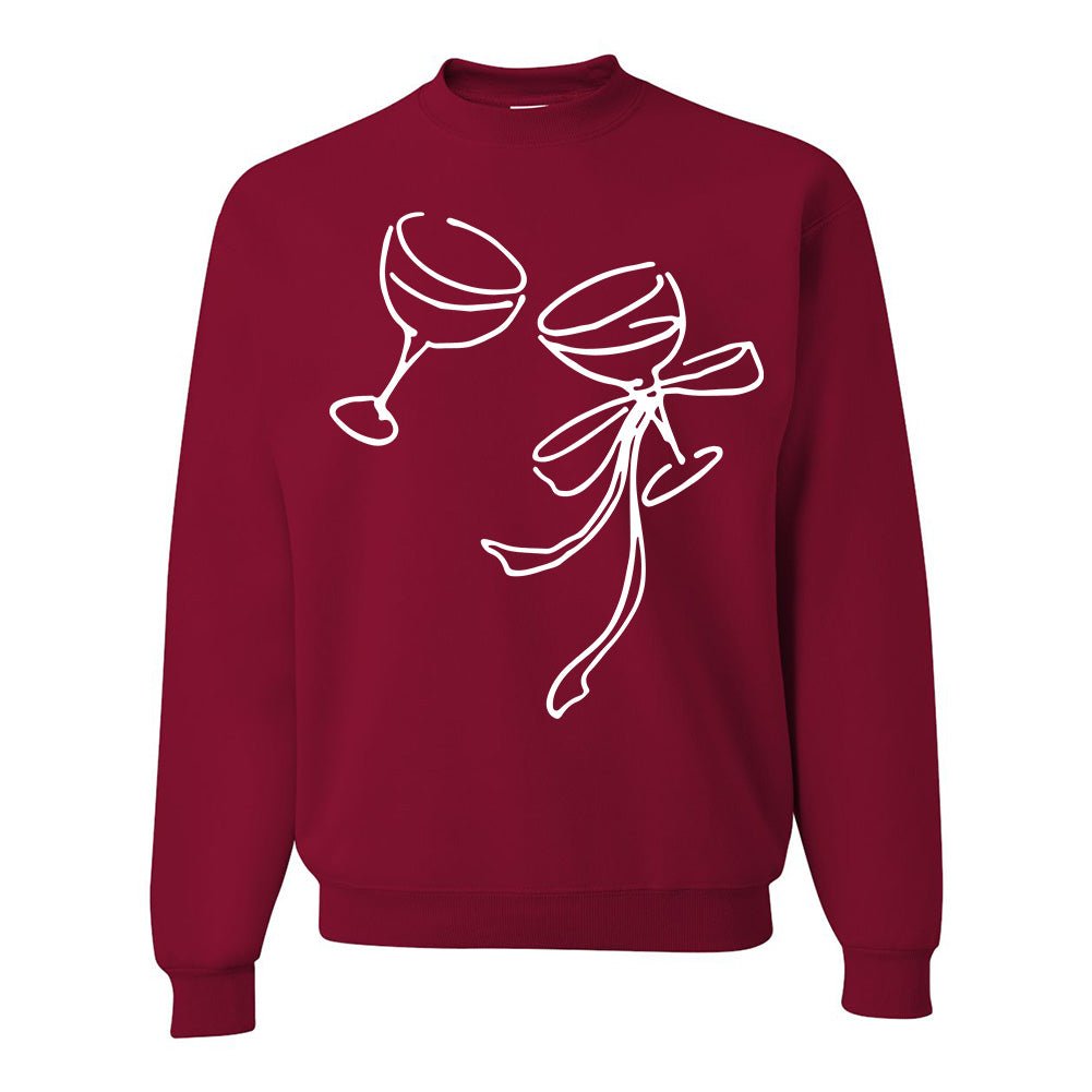 'Holiday Cheers' PUFF Crewneck Sweatshirt - United Monograms