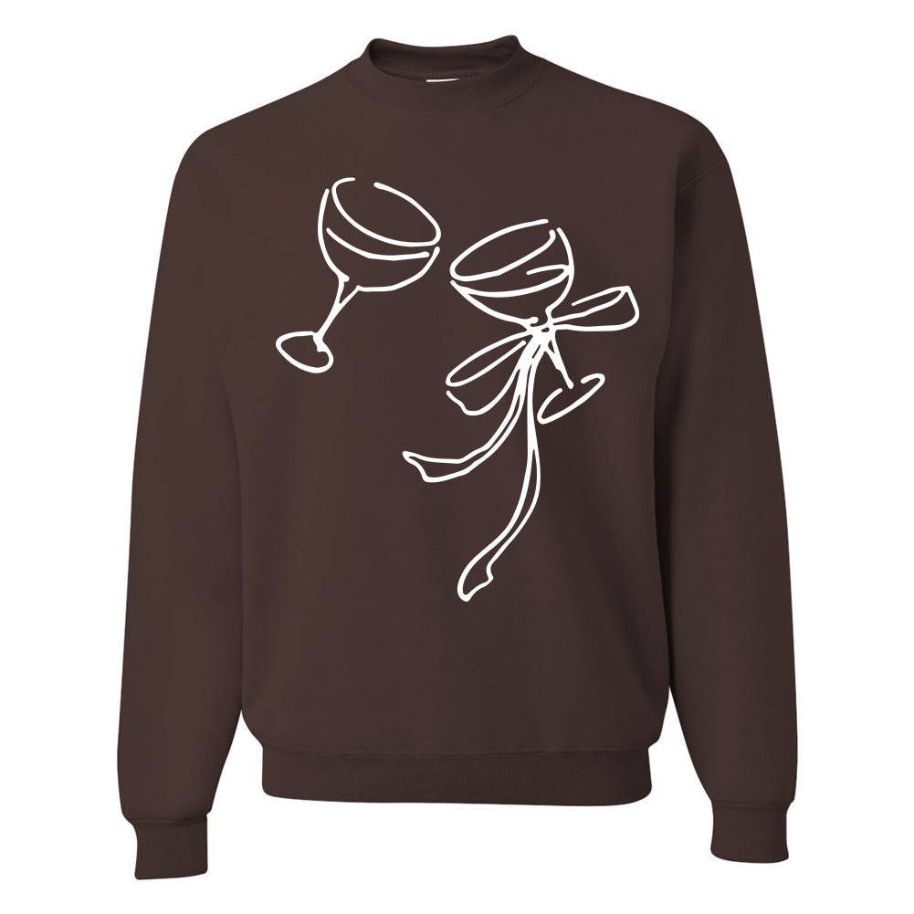 'Holiday Cheers' PUFF Crewneck Sweatshirt - United Monograms