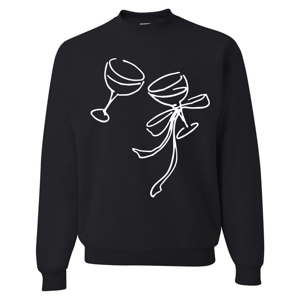 'Holiday Cheers' PUFF Crewneck Sweatshirt - United Monograms