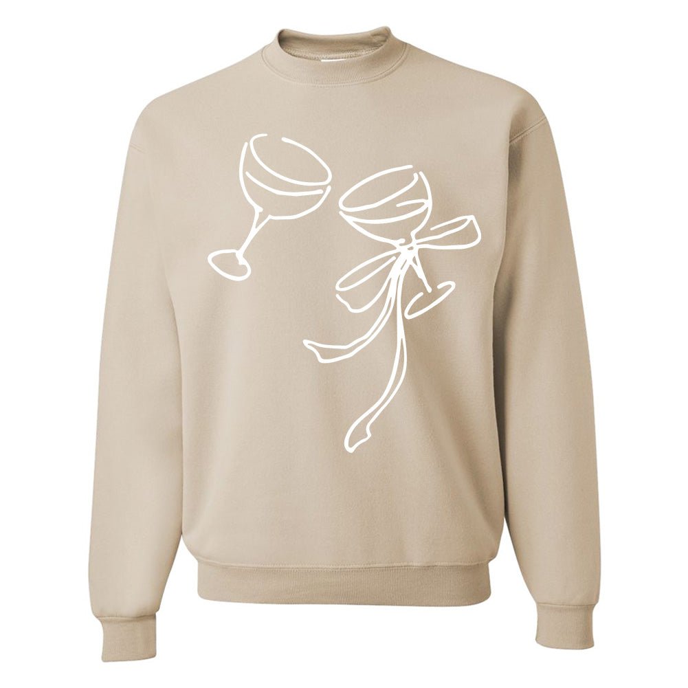 'Holiday Cheers' PUFF Crewneck Sweatshirt - United Monograms