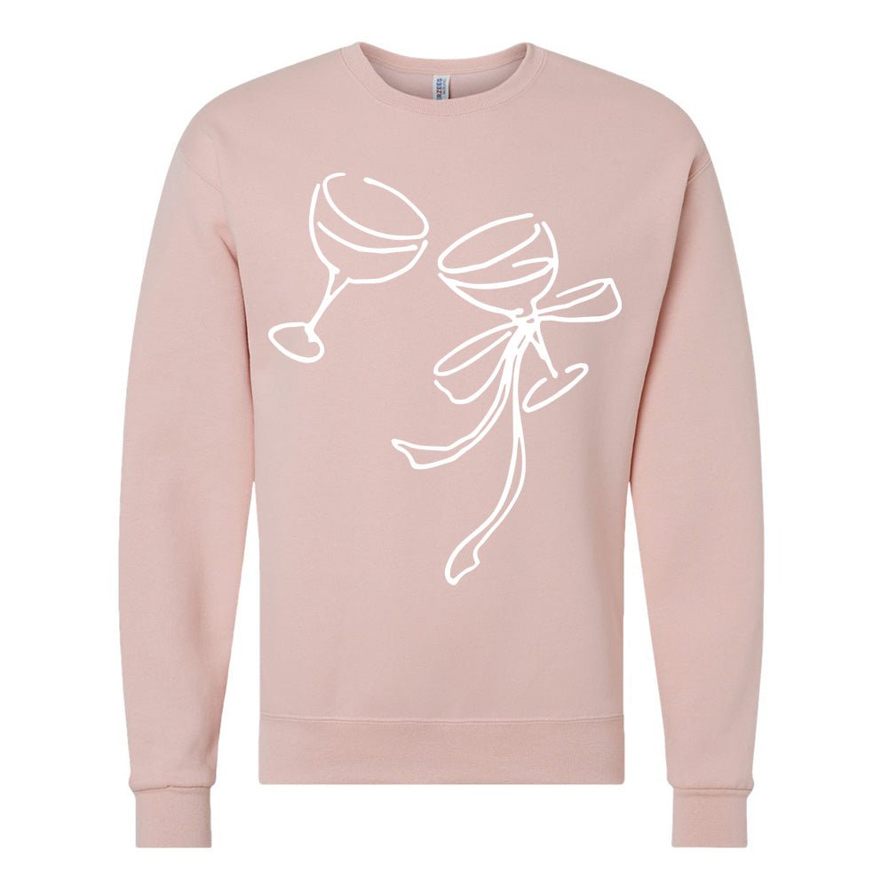 'Holiday Cheers' PUFF Crewneck Sweatshirt - United Monograms