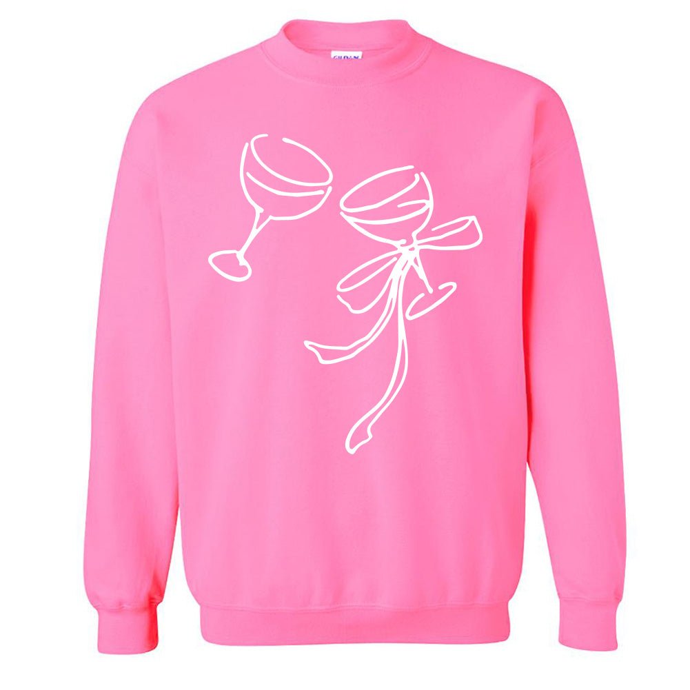 'Holiday Cheers' PUFF Crewneck Sweatshirt - United Monograms