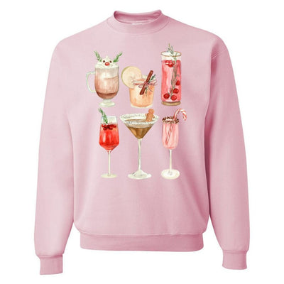 'Holiday Cocktails' Crewneck Sweatshirt - United Monograms