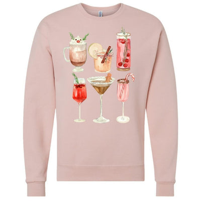 'Holiday Cocktails' Crewneck Sweatshirt - United Monograms