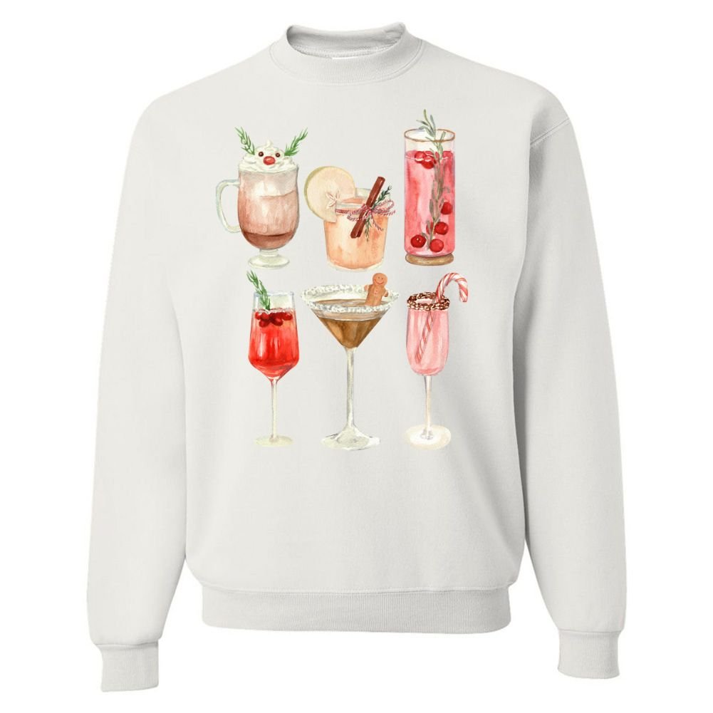 'Holiday Cocktails' Crewneck Sweatshirt - United Monograms