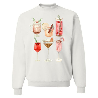 'Holiday Cocktails' Crewneck Sweatshirt - United Monograms