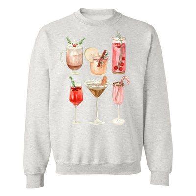 'Holiday Cocktails' Crewneck Sweatshirt - United Monograms