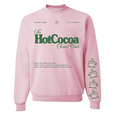 'Hot Cocoa Social Club' Crewneck Sweatshirt - United Monograms