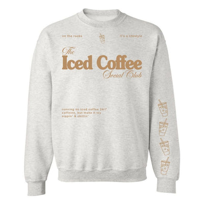 ‘Iced Coffee Social Club' Crewneck Sweatshirt - United Monograms