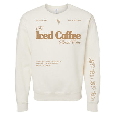 ‘Iced Coffee Social Club' Crewneck Sweatshirt - United Monograms