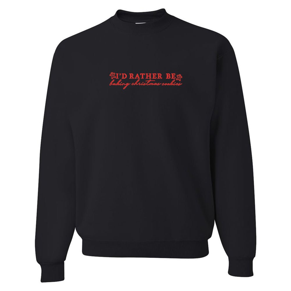 'I'd Rather Be' Christmas Edition Crewneck Sweatshirt - United Monograms