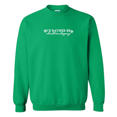'I'd Rather Be' Christmas Edition Crewneck Sweatshirt - United Monograms